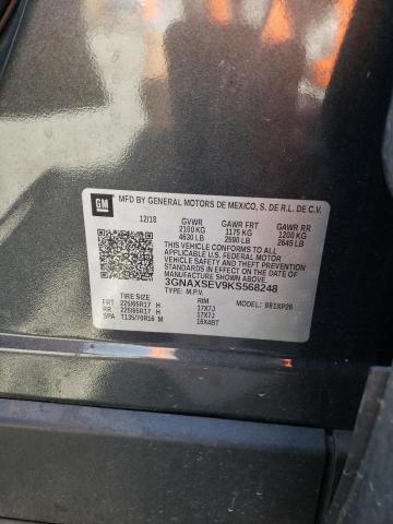 3GNAXSEV9KS568248 - 2019 CHEVROLET EQUINOX LS GRAY photo 13