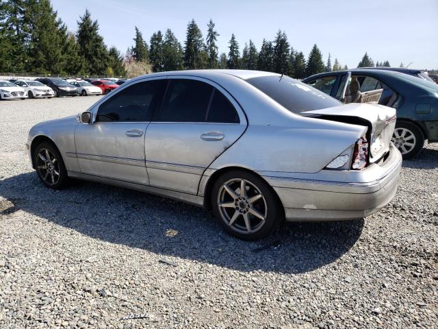 WDBRF81J35F682774 - 2005 MERCEDES-BENZ C 240 4MATIC SILVER photo 2