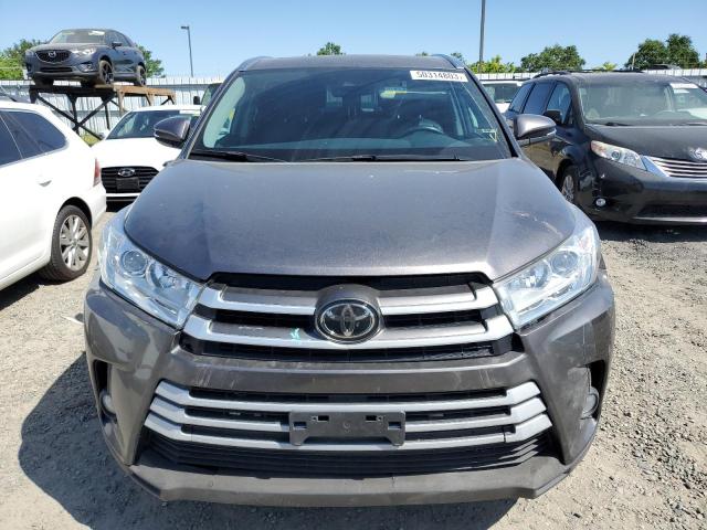 5TDKZRFH3KS564614 - 2019 TOYOTA HIGHLANDER SE GRAY photo 5