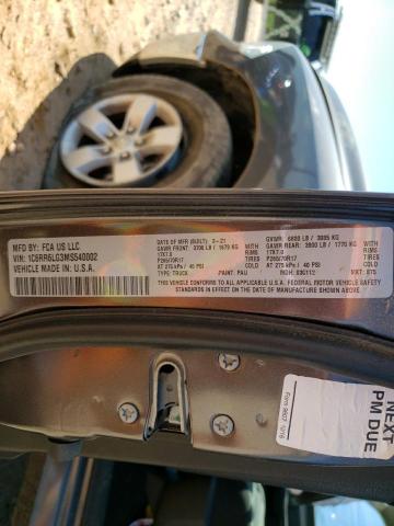 1C6RR6LG3MS540002 - 2021 RAM 1500 CLASS SLT ნაცრისფერი ფოტო 12