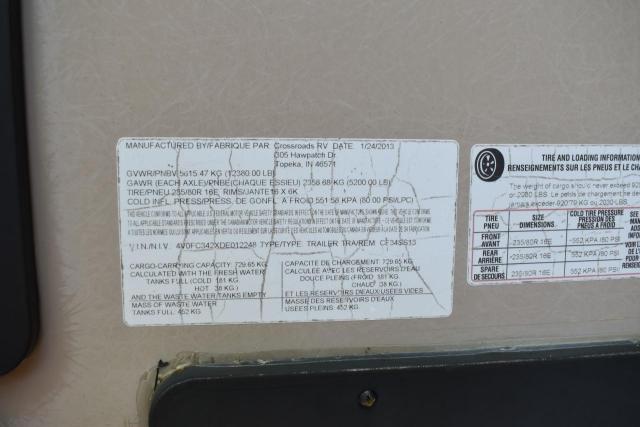 4V0FC342XDE012248 - 2013 CROS ALL MODELS TAN photo 10