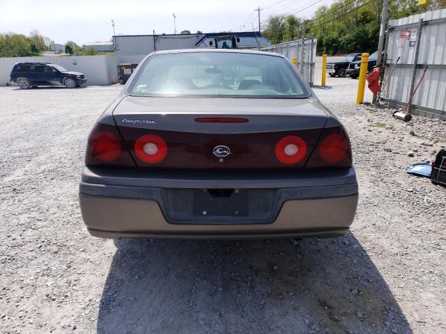 2G1WF52E829377661 - 2002 CHEVROLET IMPALA BROWN photo 6