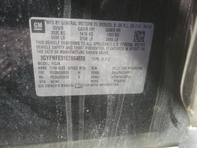 3GYFNFE31ES664836 - 2014 CADILLAC SRX PERFORMANCE COLLECTION BLACK photo 13