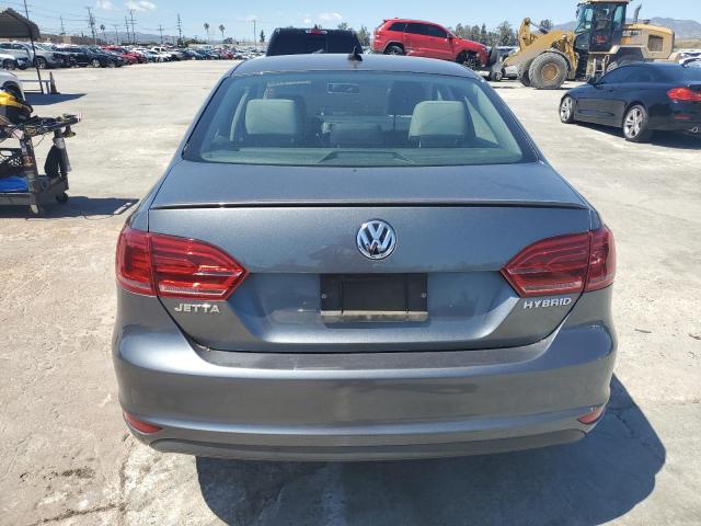 3VW637AJ3DM296682 - 2013 VOLKSWAGEN JETTA HYBRID CHARCOAL photo 6