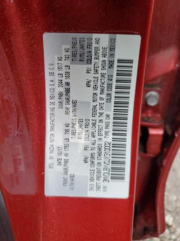 3MYDLBYV0JY310002 - 2018 TOYOTA YARIS IA RED photo 12