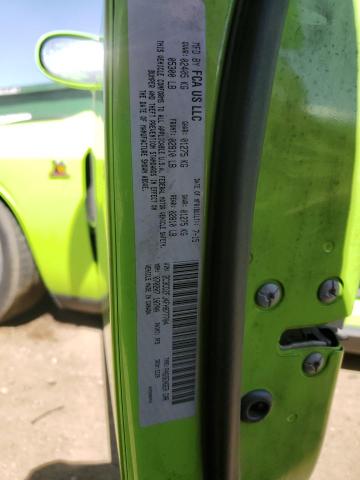 2C3CDZFJ4FH877704 - 2015 DODGE CHALLENGER R/T SCAT PACK GREEN photo 12