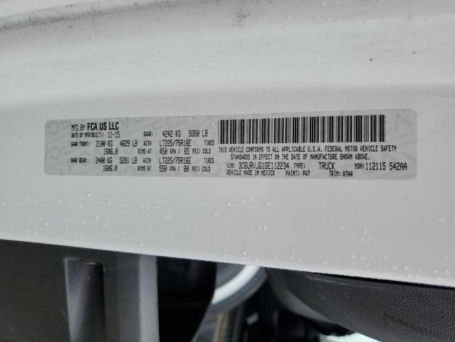 3C6URVJG1GE112234 - 2016 RAM PROMASTER 3500 HIGH თეთრი ფოტო 13