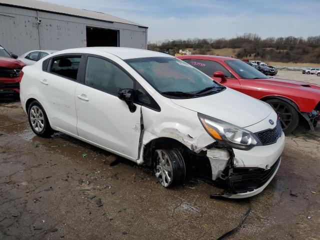 KNADM4A35E6370173 - 2014 KIA RIO LX WHITE photo 4