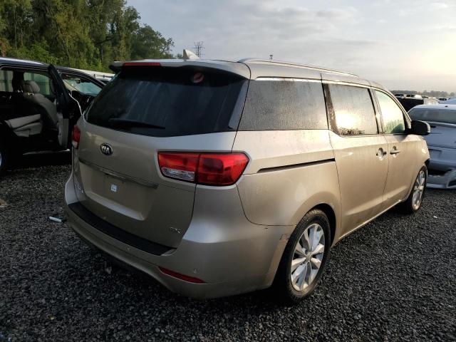 KNDMC5C15F6023063 - 2015 KIA SEDONA EX BEIGE photo 3