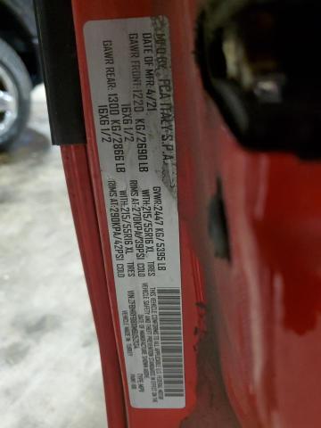 ZFBHRFBBXM6U52134 - 2021 RAM PROMASTER SLT RED photo 12