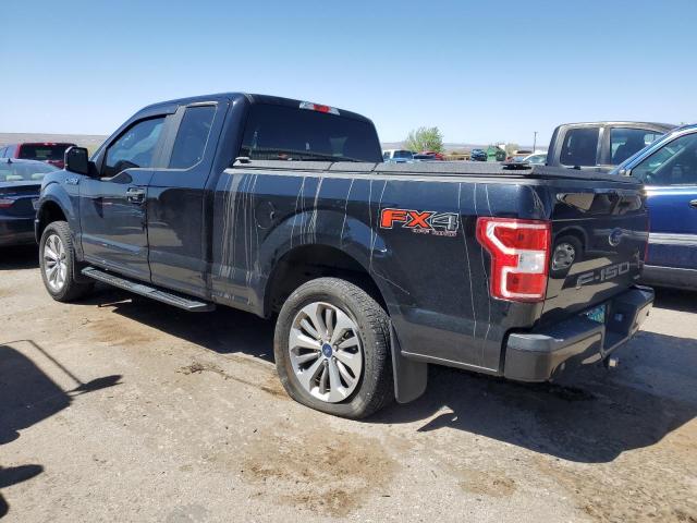 1FTEX1EP2JFA61717 - 2018 FORD F150 SUPER CAB BLACK photo 2