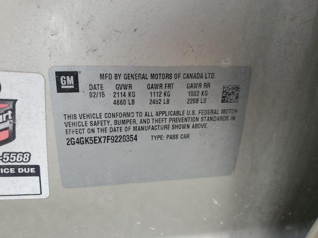 2G4GK5EX7F9220354 - 2015 BUICK REGAL 米色 照片 12