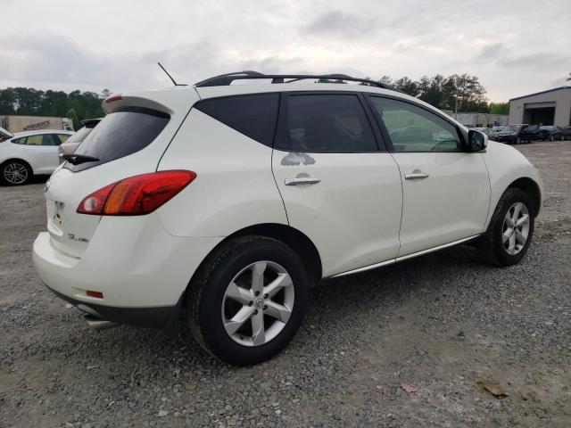 JN8AZ18W99W120841 - 2009 NISSAN MURANO S WHITE photo 3