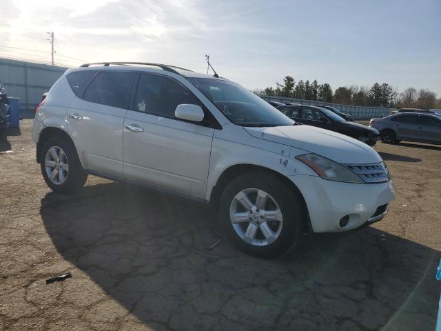 JN8AZ08WX7W623219 - 2007 NISSAN MURANO SL WHITE photo 4