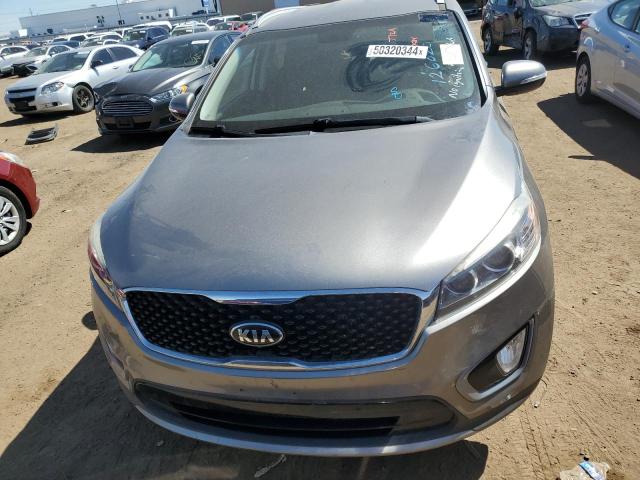 5XYPHDA16GG126020 - 2016 KIA SORENTO EX GRAY photo 5