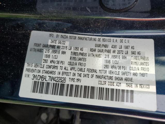 3MVDMBAL7NM422828 - 2022 MAZDA CX-30 BLUE photo 13