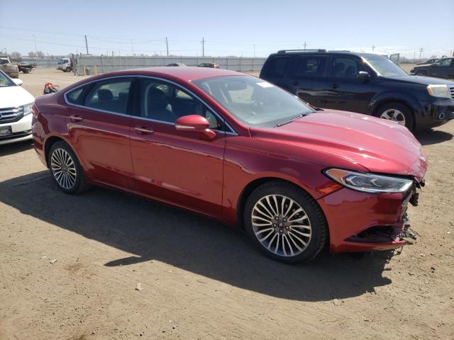 3FA6P0D99JR268809 - 2018 FORD FUSION TITANIUM/PLATINUM RED photo 4