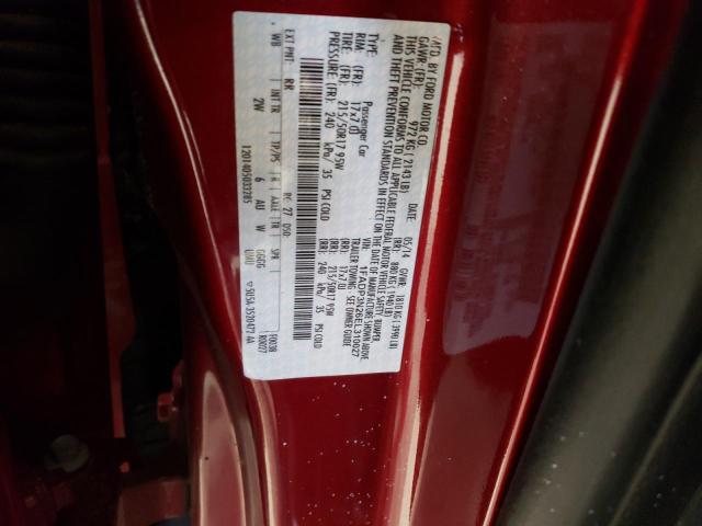 1FADP3N26EL310027 - 2014 FORD FOCUS TITANIUM RED photo 12