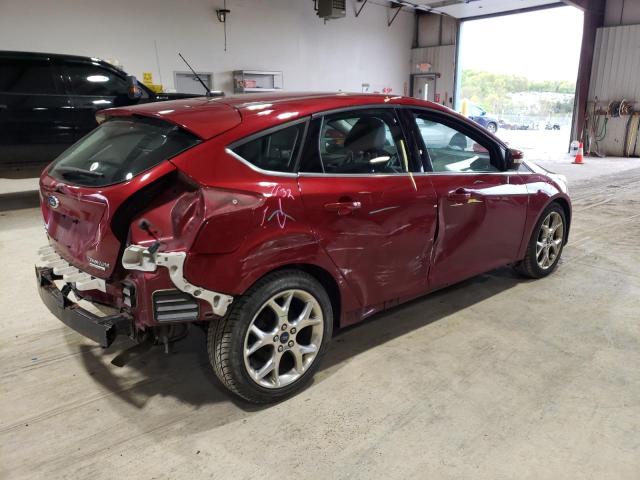 1FADP3N26EL310027 - 2014 FORD FOCUS TITANIUM RED photo 3