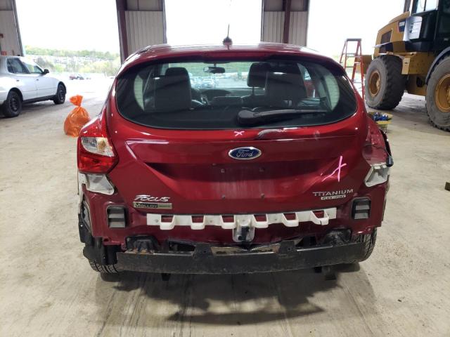 1FADP3N26EL310027 - 2014 FORD FOCUS TITANIUM RED photo 6