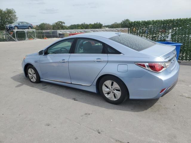 KMHEC4A47FA122391 - 2015 HYUNDAI SONATA HYBRID BLUE photo 2