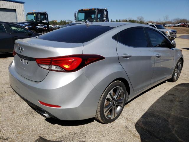 KMHDH4AH8FU380871 - 2015 HYUNDAI ELANTRA SE SILVER photo 3