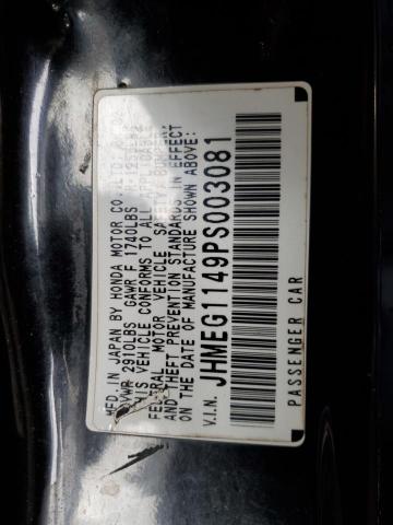 JHMEG1149PS003081 - 1993 HONDA CIVIC DEL SOL S BLACK photo 13