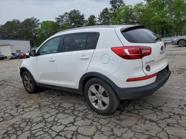 KNDPB3A27C7346598 - 2012 KIA SPORTAGE BASE WHITE photo 2