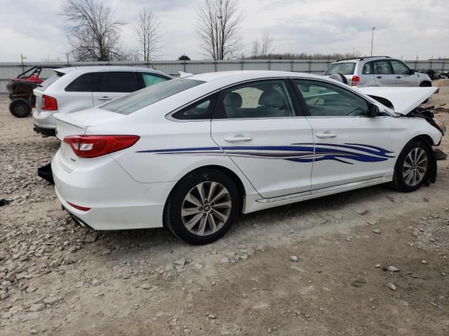 5NPE34AF9GH427147 - 2016 HYUNDAI SONATA SPORT WHITE photo 3