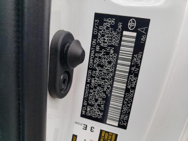 JTKJF5C79E3075500 - 2014 TOYOTA SCION TC 白色 照片 13