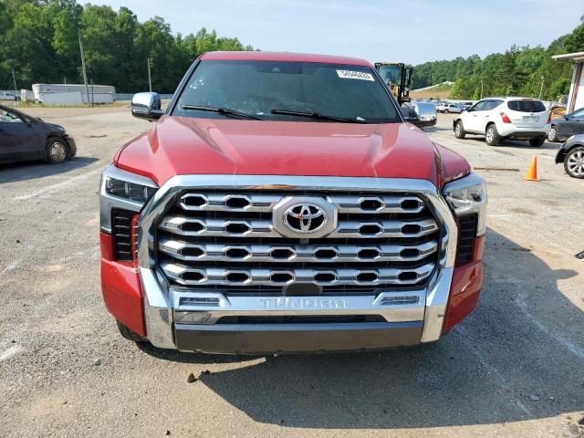 5TFMA5DB3NX008292 - 2022 TOYOTA TUNDRA CREWMAX PLATINUM 红色 照片 5