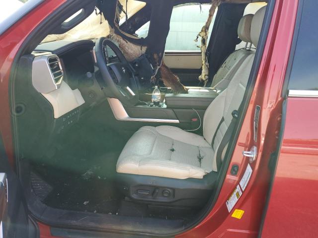 5TFMA5DB3NX008292 - 2022 TOYOTA TUNDRA CREWMAX PLATINUM 红色 照片 7