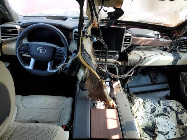 5TFMA5DB3NX008292 - 2022 TOYOTA TUNDRA CREWMAX PLATINUM 红色 照片 8