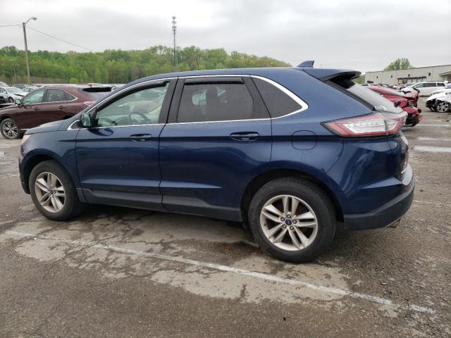 2FMPK4J91HBC27748 - 2017 FORD EDGE SEL BLUE photo 2