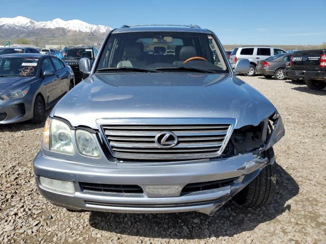 JTJHT00W253552102 - 2005 LEXUS LX 470 SILVER photo 5