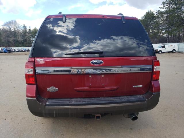 1FMJU1JT7GEF02522 - 2016 FORD EXPEDITION XLT RED photo 6