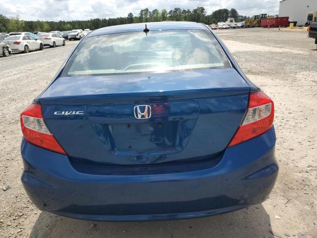 19XFB2F59CE038759 - 2012 HONDA CIVIC LX BLUE photo 6