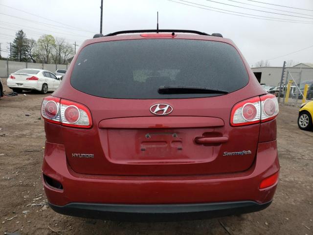 5XYZG3AB7BG076591 - 2011 HYUNDAI SANTA FE GLS RED photo 6