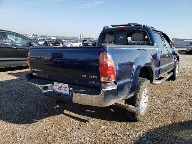 5TEKU72N06Z156742 - 2006 TOYOTA TACOMA DOUBLE CAB PRERUNNER LONG BED BLUE photo 4