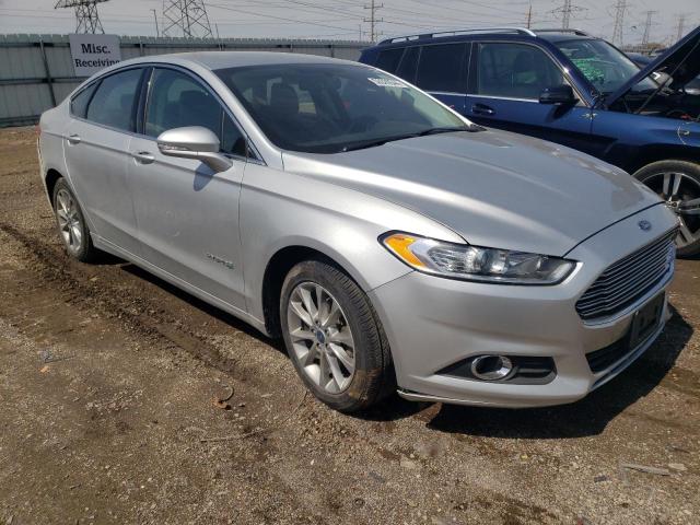 3FA6P0LU0ER363965 - 2014 FORD FUSION SE HYBRID SILVER photo 4