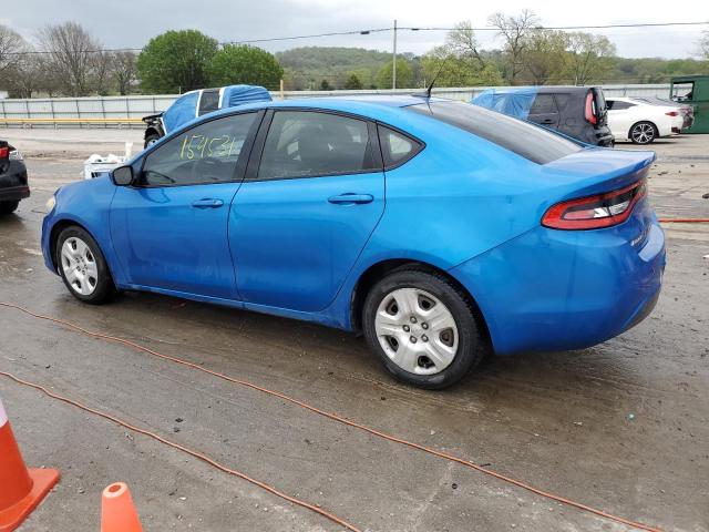 1C3CDFAA5GD539958 - 2016 DODGE DART SE BLUE photo 2