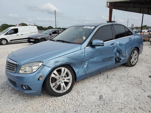 WDDGF5EB0BR156337 - 2011 MERCEDES-BENZ C 300 BLUE photo 1