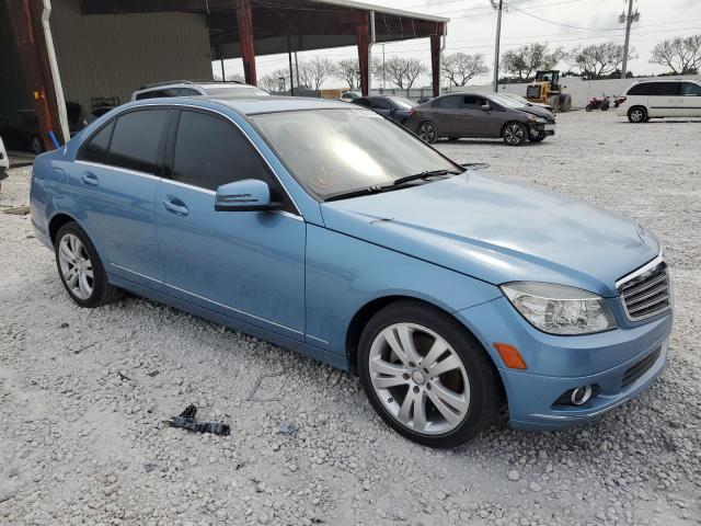 WDDGF5EB0BR156337 - 2011 MERCEDES-BENZ C 300 BLUE photo 4