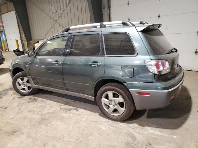 JA4LX41G03U069032 - 2003 MITSUBISHI OUTLANDER XLS GREEN photo 2