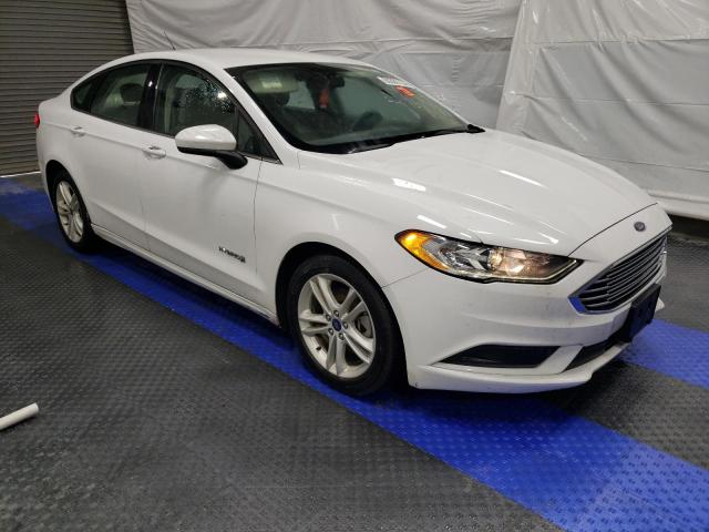 3FA6P0LU9JR124246 - 2018 FORD FUSION SE HYBRID WHITE photo 4