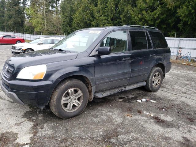 2HKYF18574H514721 - 2004 HONDA PILOT EXL BLACK photo 1