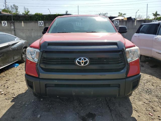 5TFRM5F14GX105456 - 2016 TOYOTA TUNDRA DOUBLE CAB SR/SR5 RED photo 5