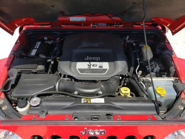 1C4AJWBG6FL728735 - 2015 JEEP WRANGLER SAHARA RED photo 11