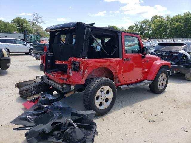 1C4AJWBG6FL728735 - 2015 JEEP WRANGLER SAHARA RED photo 3