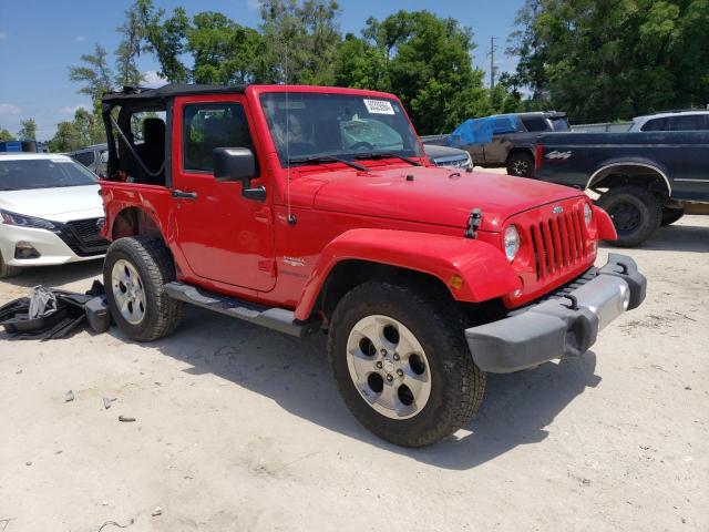 1C4AJWBG6FL728735 - 2015 JEEP WRANGLER SAHARA RED photo 4